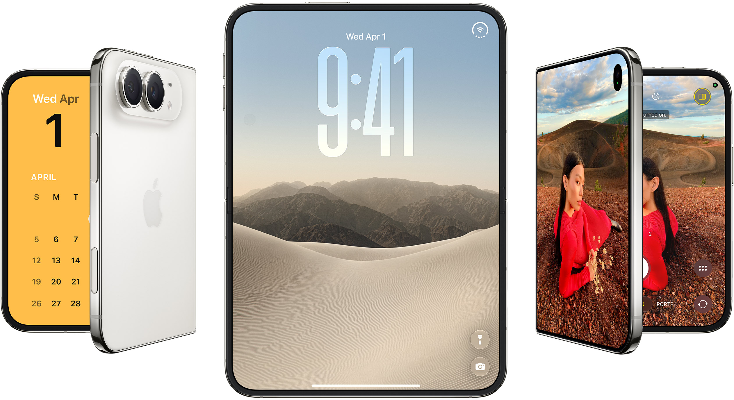 iPhone Duo in Sternenweiß, Foto von Apple freigegeben