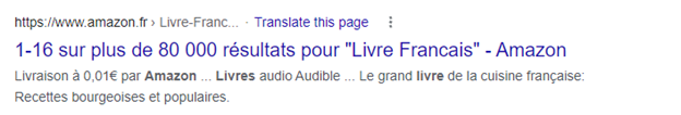 balise titre amazon pour livre français