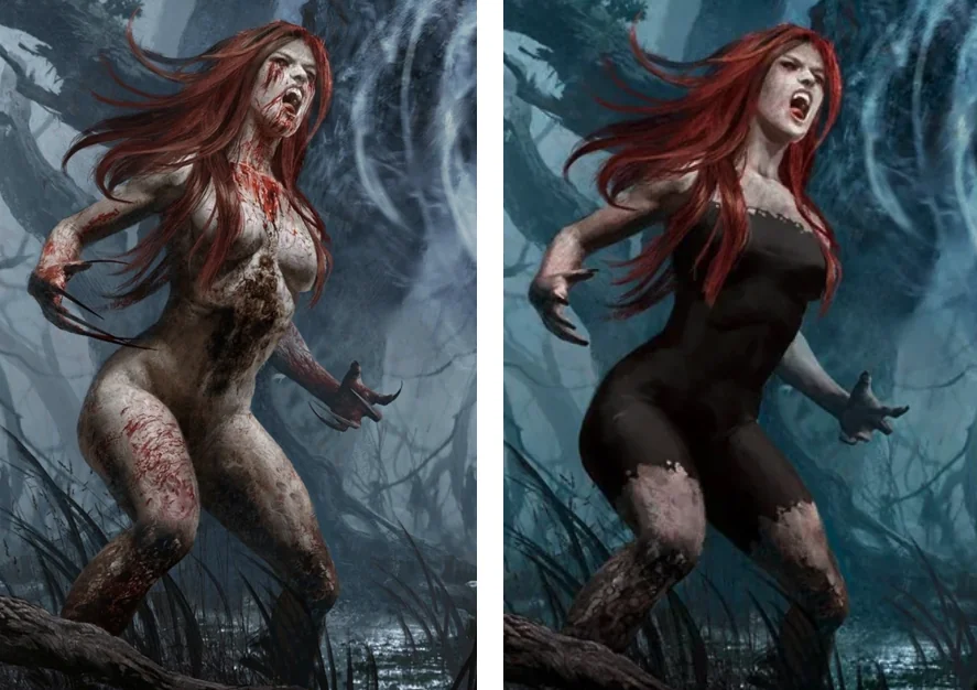 Vampire censorship comparison