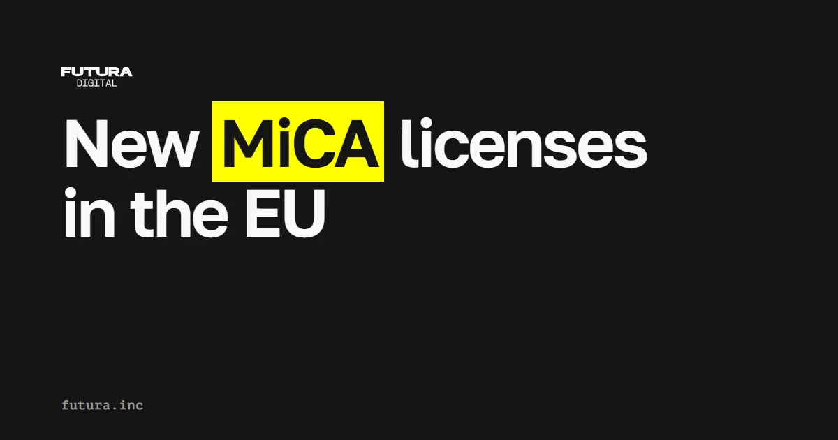 New MiCA licenses in the EU