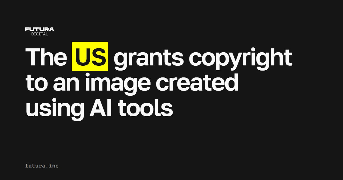 In the United States, copyright was granted to an image created using AI tools