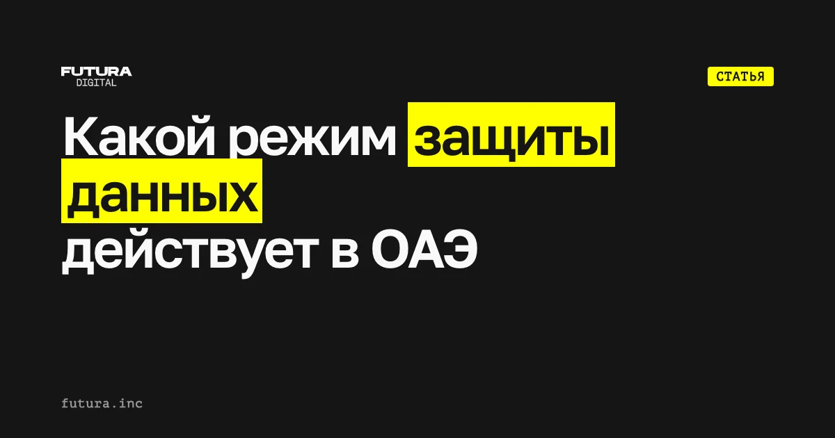 Какой режим защиты данных действует для бизнеса в ОАЭ?