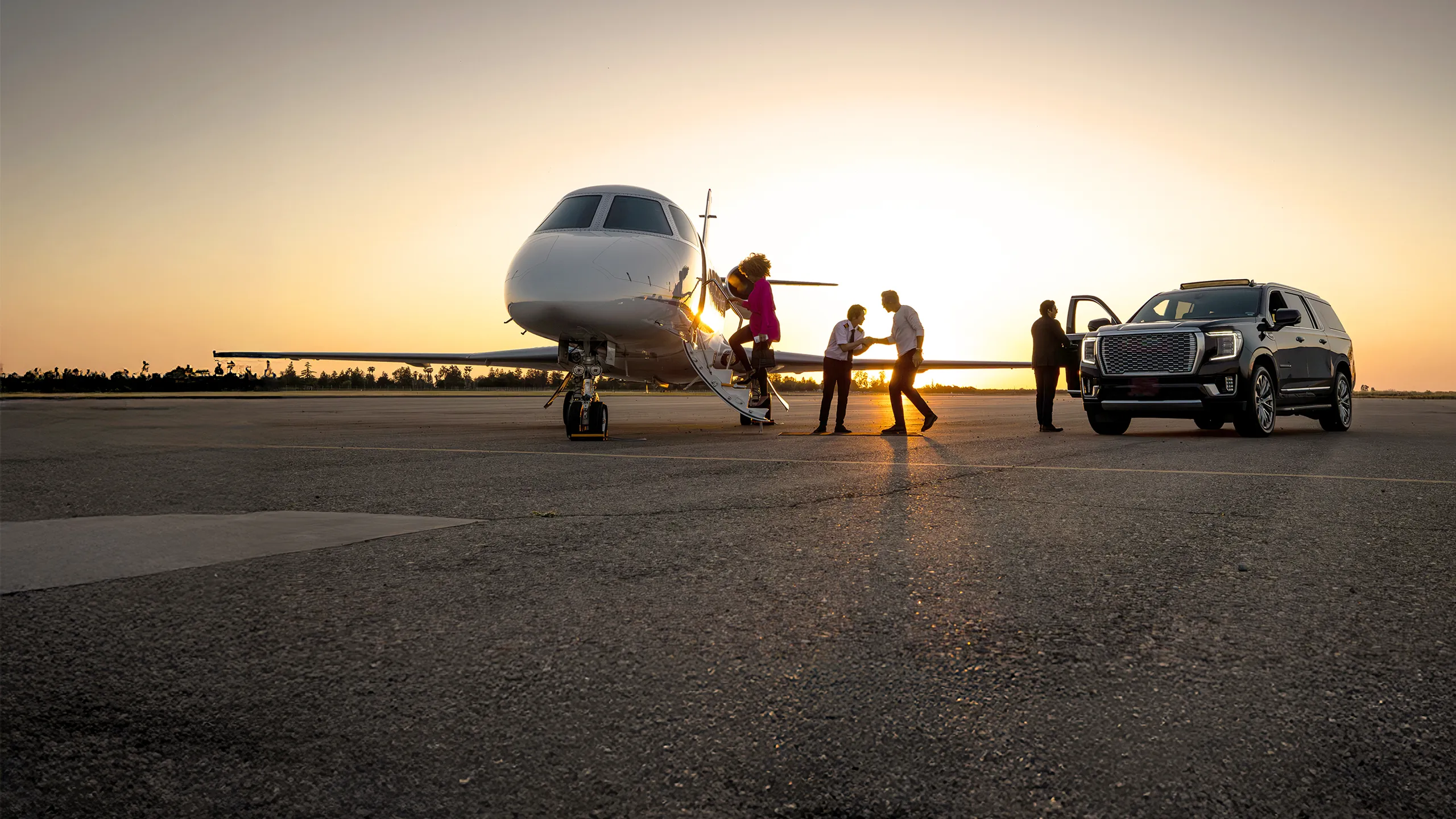 People boarding a jet