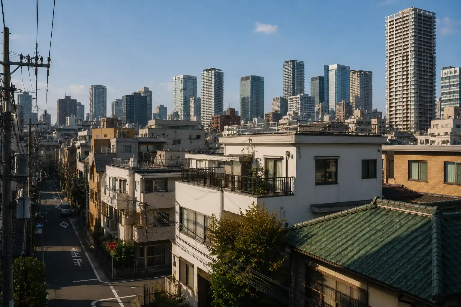 Tokyo apartment building exterior representing the rental market