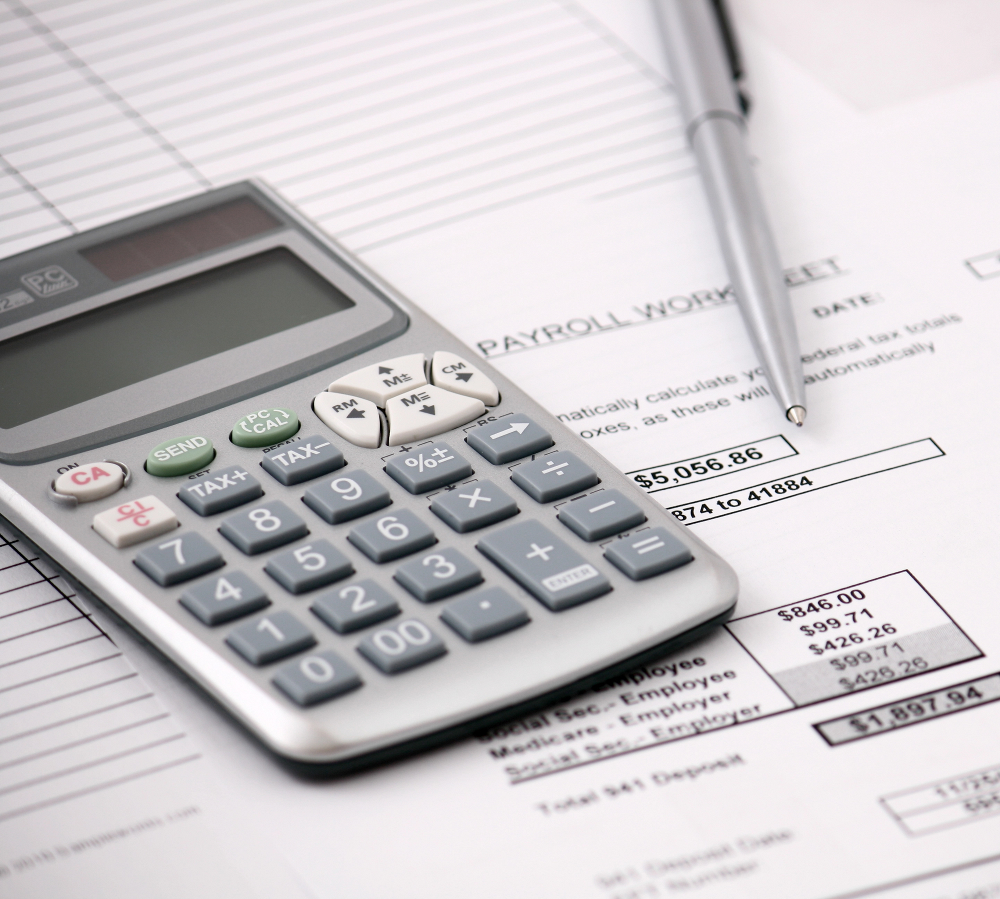 Calendar illustrating weekly, biweekly, semimonthly and monthly payroll schedule options