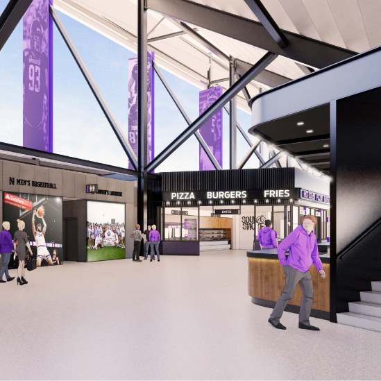 Grab-and-go market on the concourse at New Ryan Field