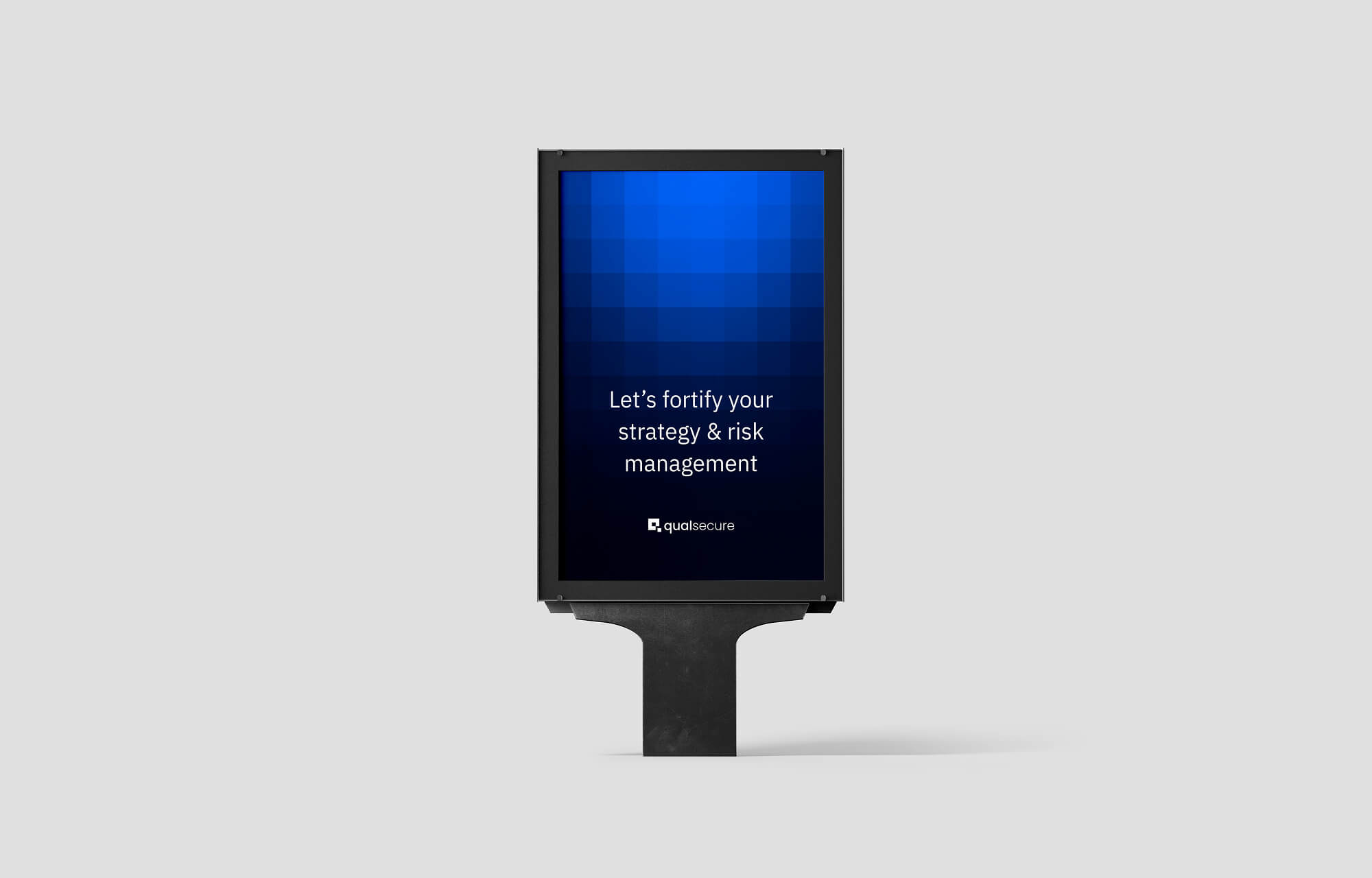 Outdoor Print Banner Mockup for Cyber Security Company - Qualsecure