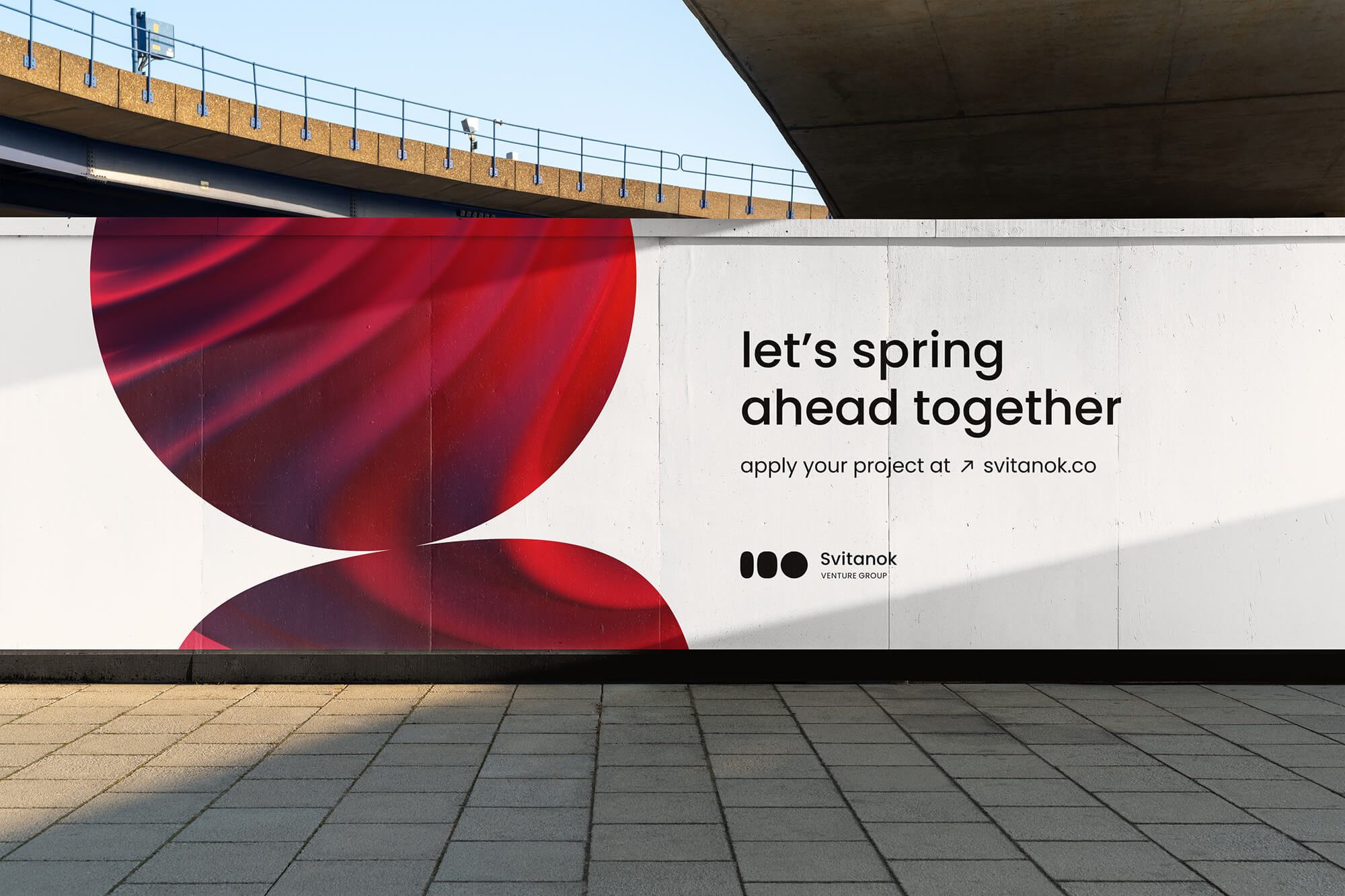 Outdoor Design Mockup - Venture Investment Firm SVitanok Venture Group by Human Made