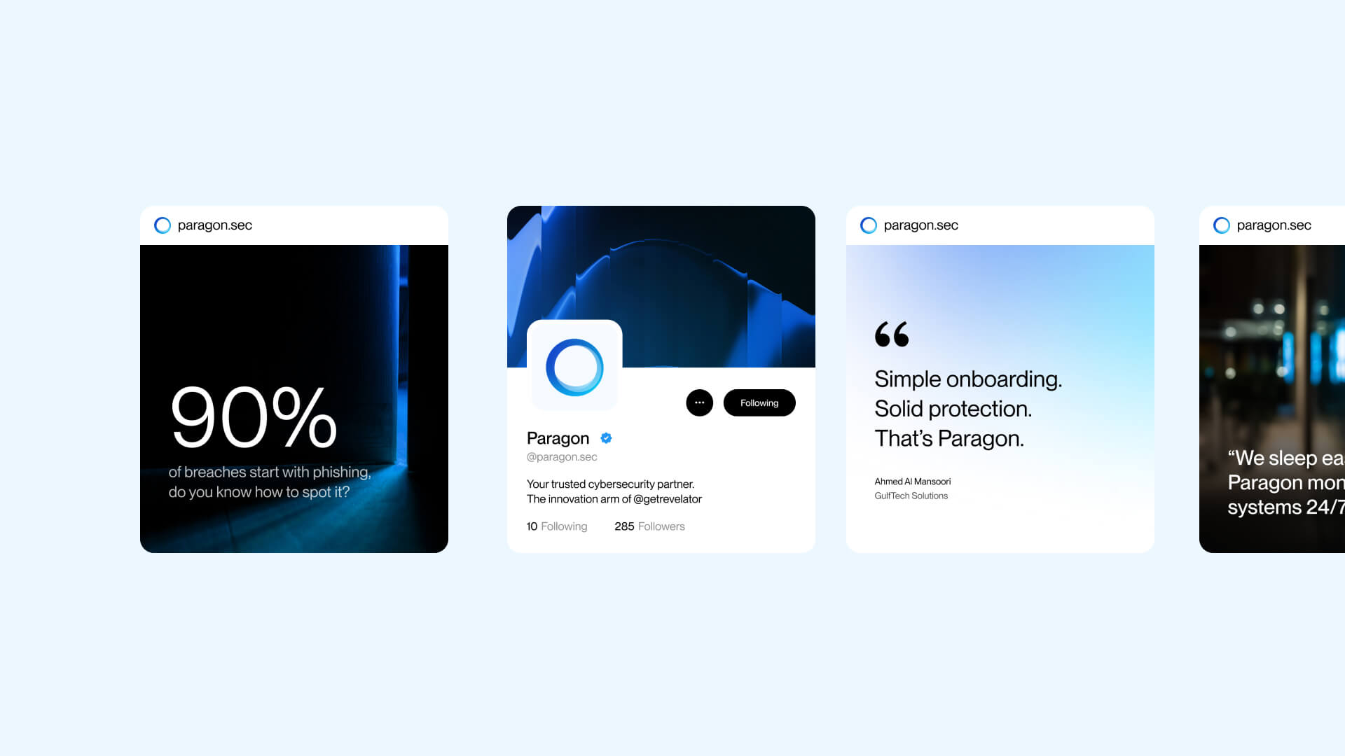 Social Media Design for Paragon Sec