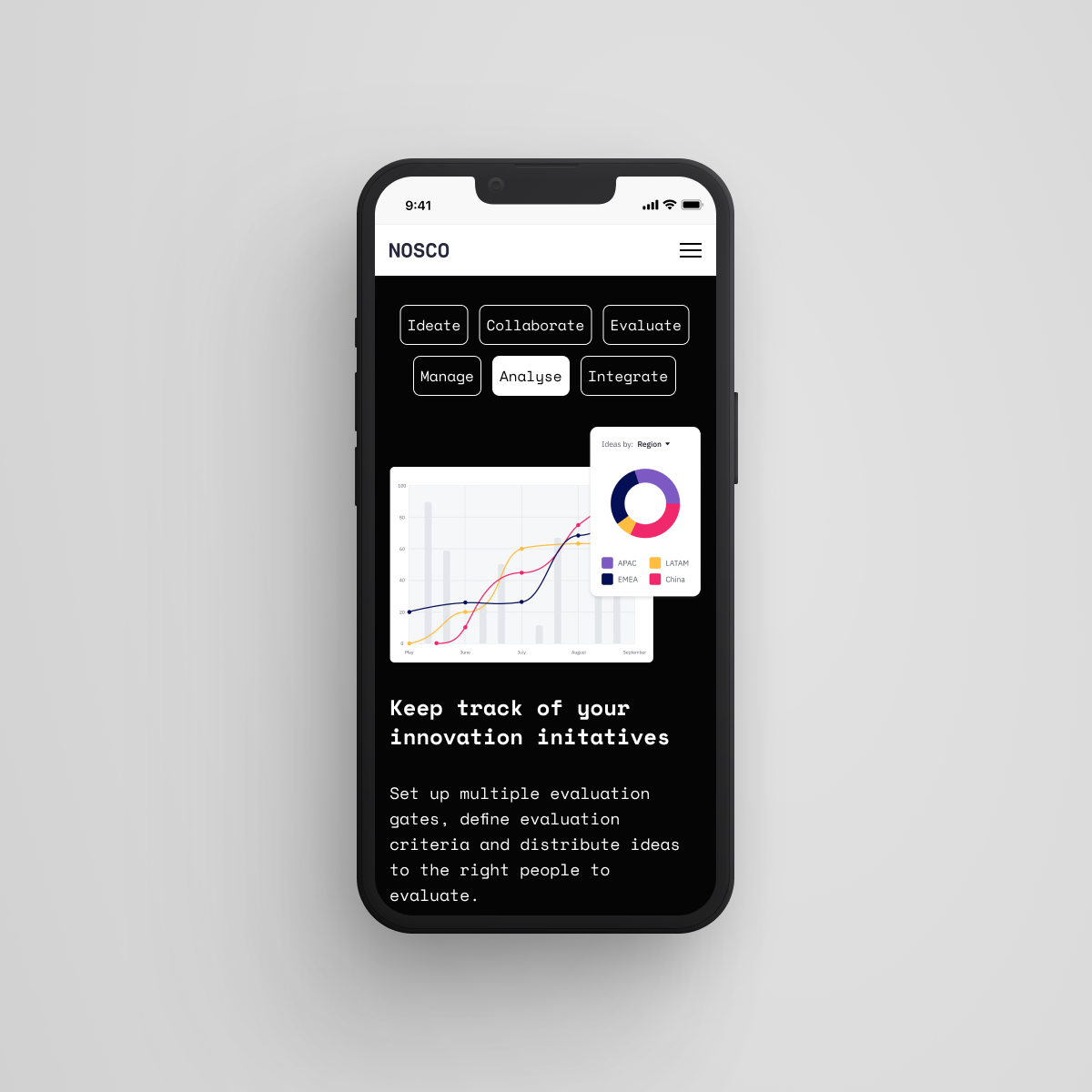Nosco is an innovation consultancy and SaaS business that helps large organisations become more innovative through open & collaborative models of innovation. 