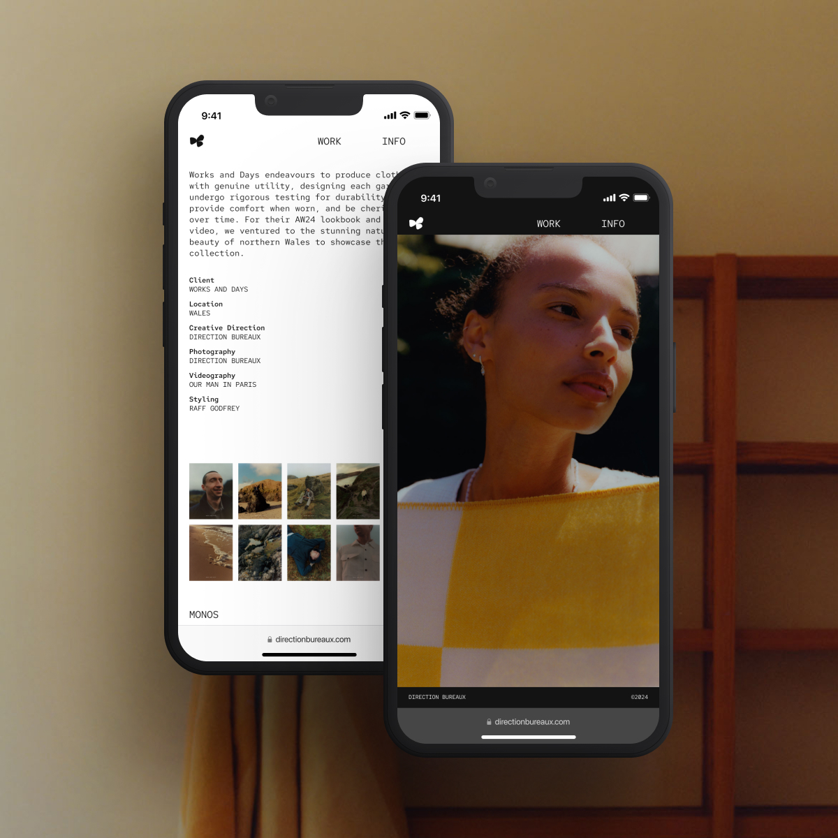 Direction Bureaux is a creative production company based in Copenhagen, focusing on photography, graphic design, art direction, and visual consultation.