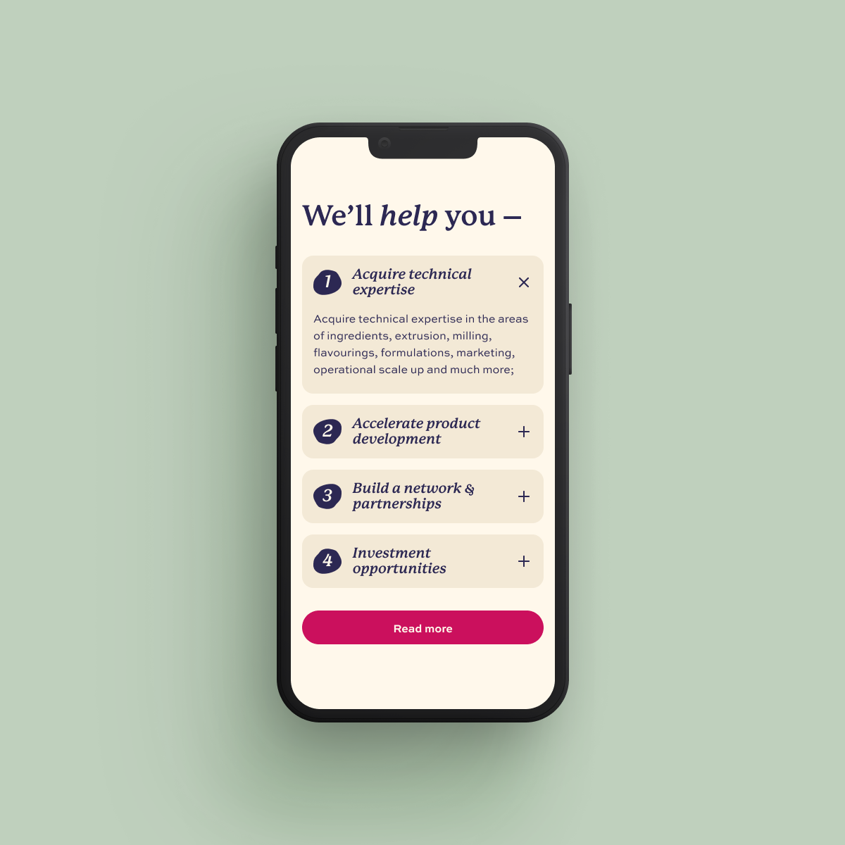 Four leaders in food production joined forces to move towards a more sustainable, greener future. Scale It Up! gives plant-based food start-ups the opportunity to join a 6 months mentorship program with one of the partner companies and support in scaling up their business.