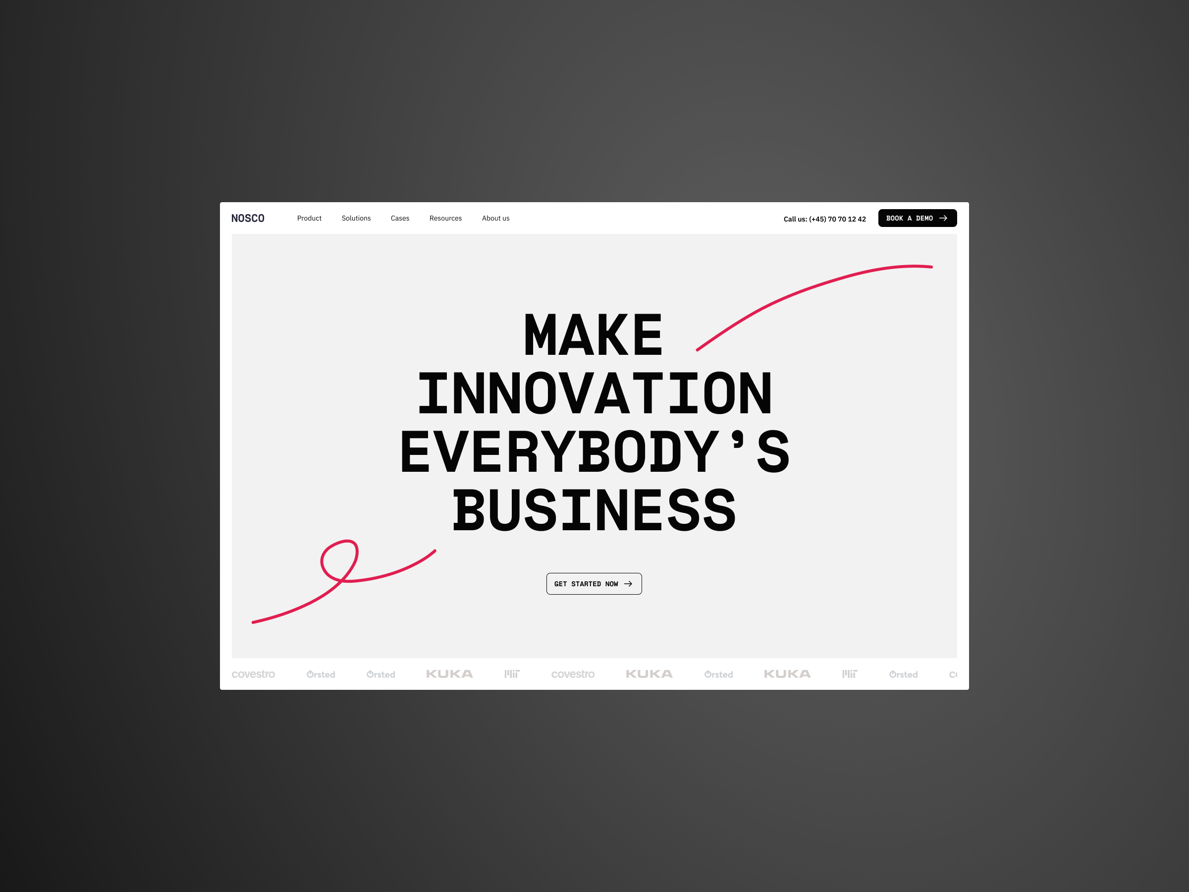 Nosco is an innovation consultancy and SaaS business that helps large organisations become more innovative through open & collaborative models of innovation. 
