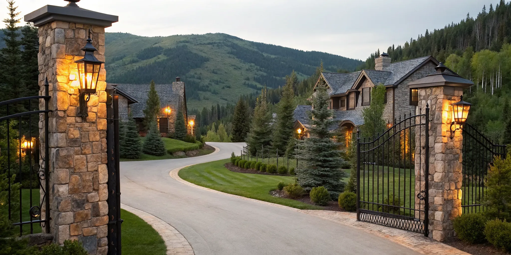Stone entrance of an Old Town Park City investment property financed with a mortgage.