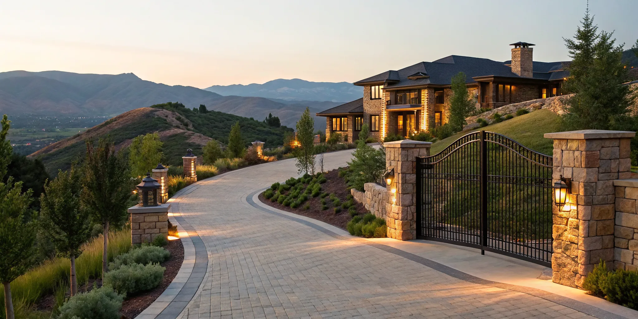 Luxury new construction home in the mountains financed with a jumbo loan.
