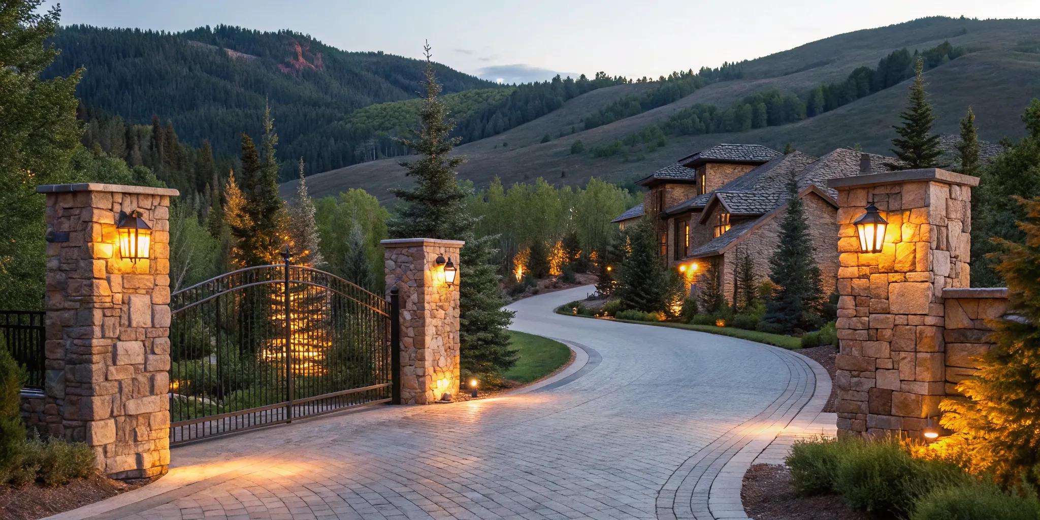 A luxury mountain home whose high value is an amount that qualifies for a jumbo loan.