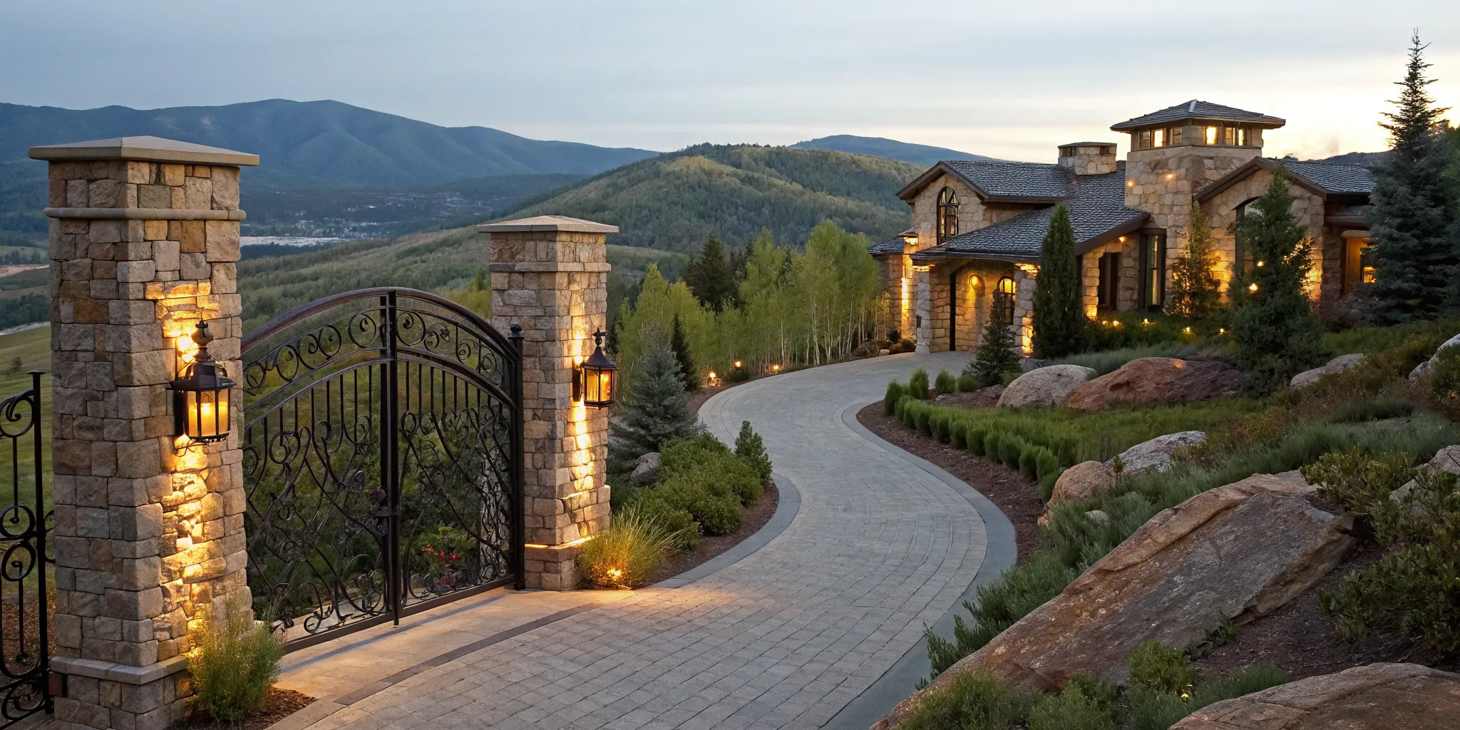 Luxury mountain home that exceeds the conforming loan limit, requiring a jumbo mortgage.