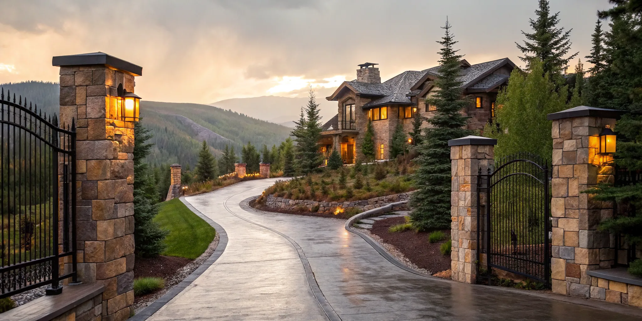 Luxury mountain home that requires a jumbo mortgage at today's rates.