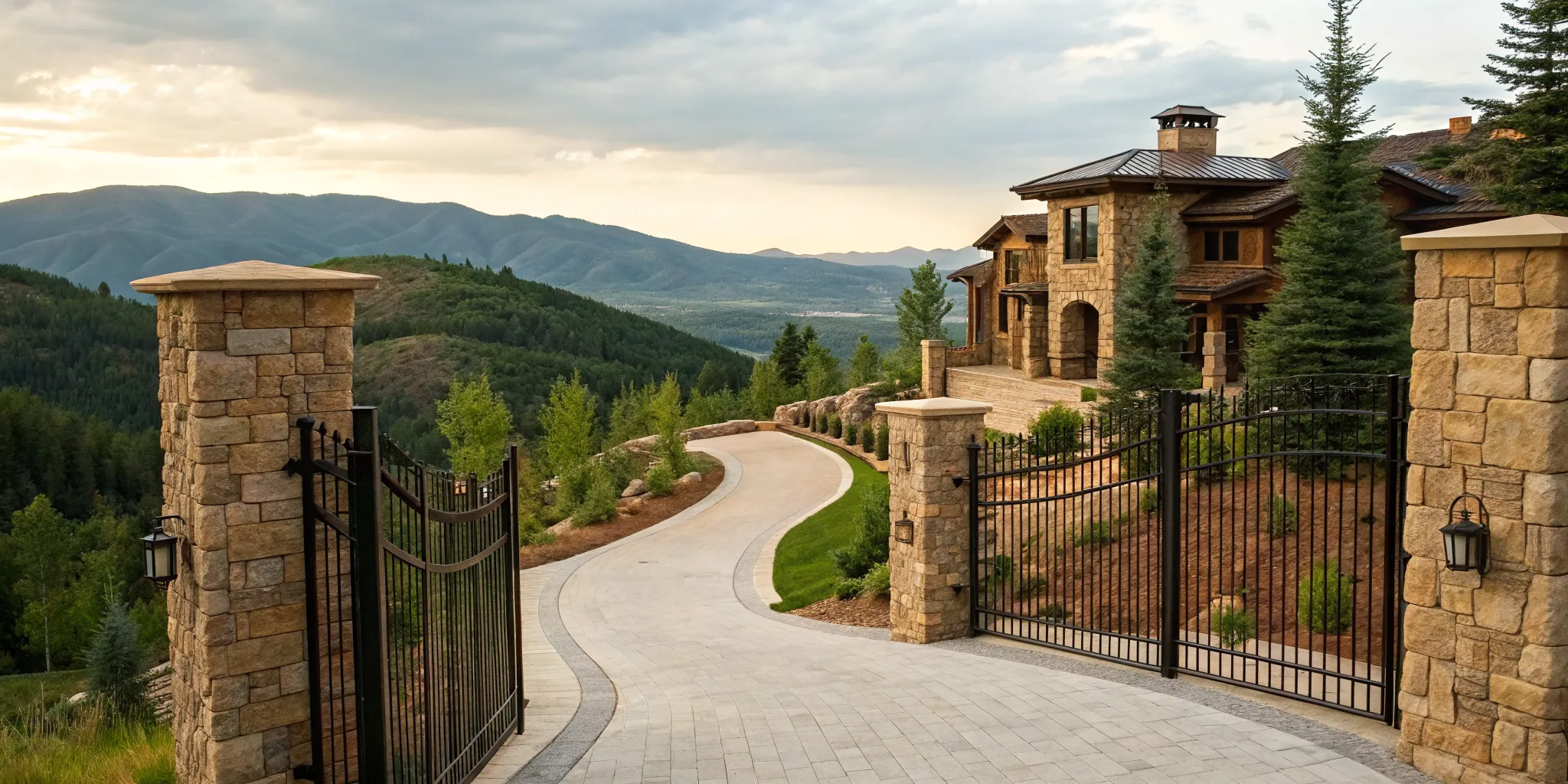 Luxury home with mountain views in Draper, Utah.
