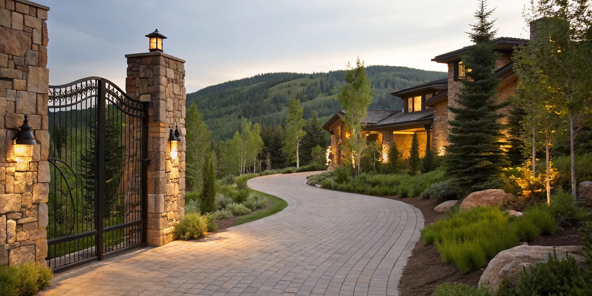 A luxury mountain home requiring a jumbo loan minimum down payment.