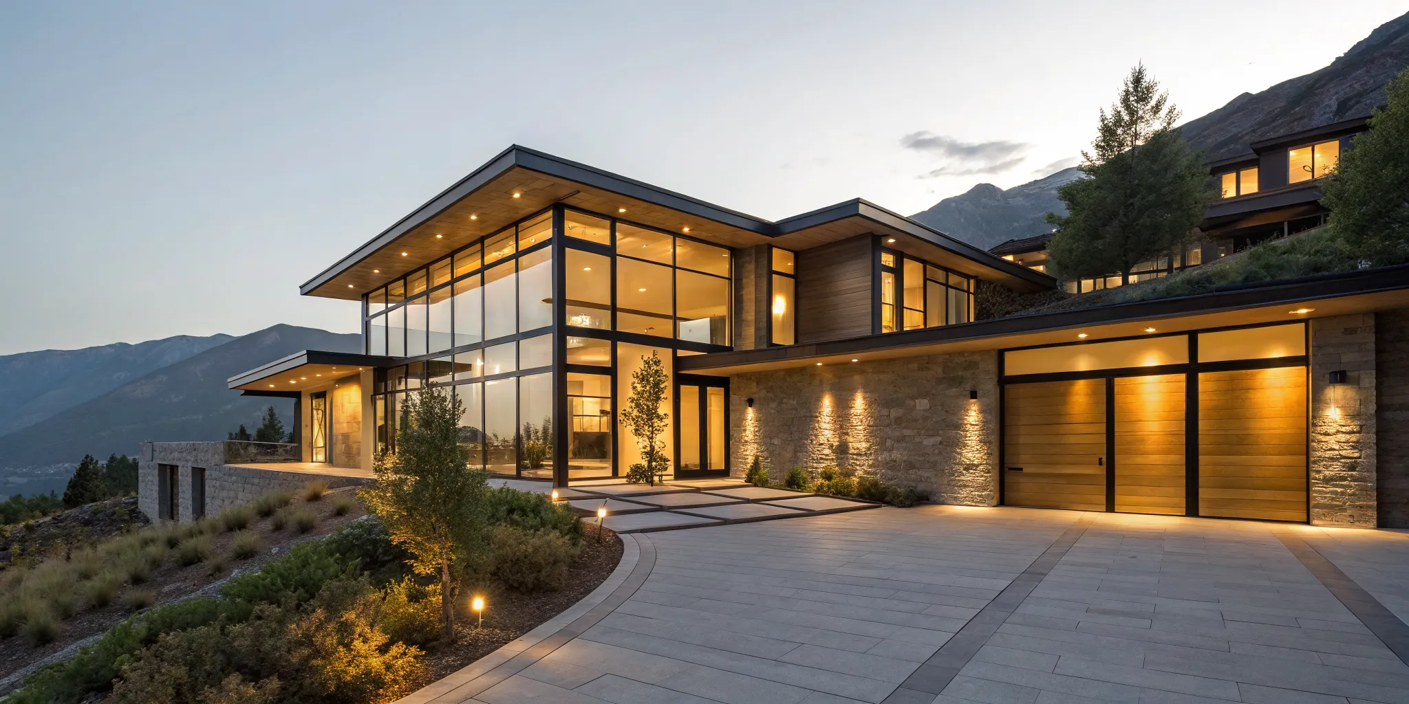 Exterior of a luxury home that exceeds conventional loan limits, requiring a jumbo loan.