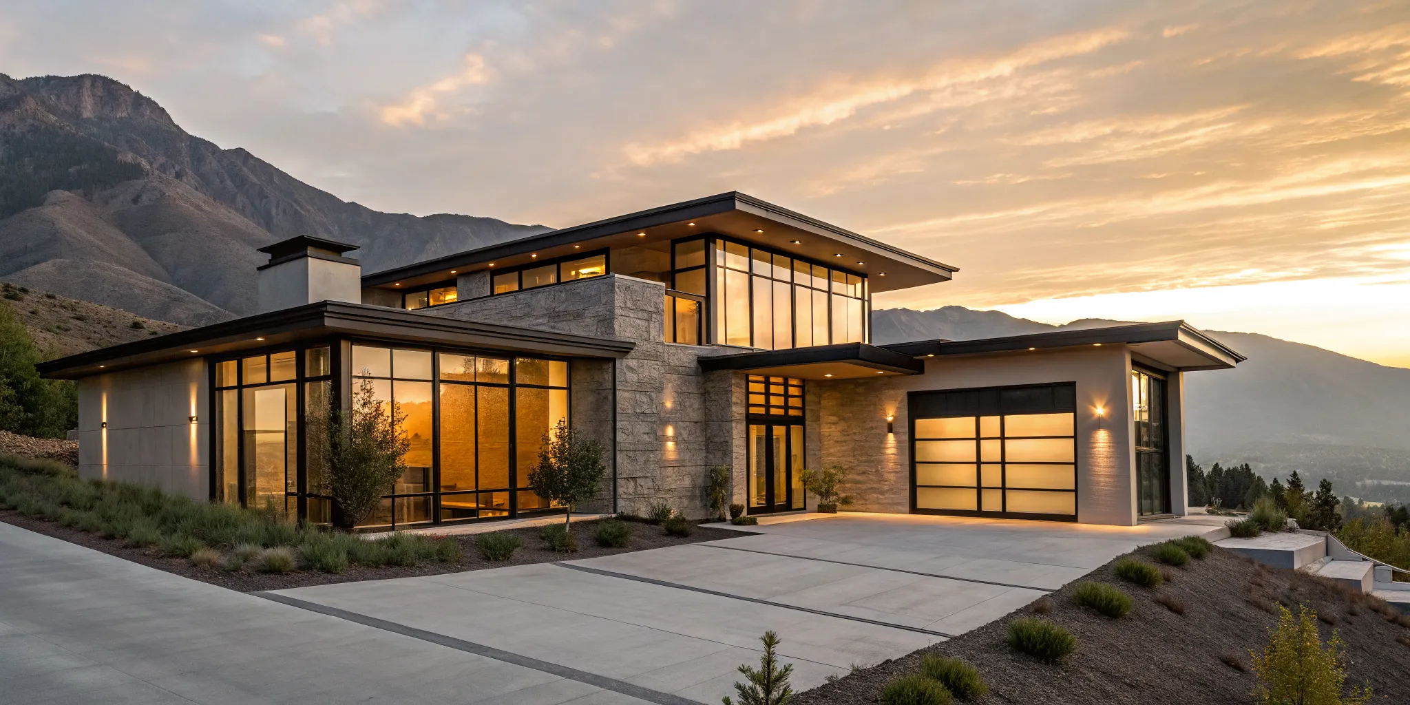 Luxury mountain home financed with a 5/6 jumbo adjustable rate mortgage.