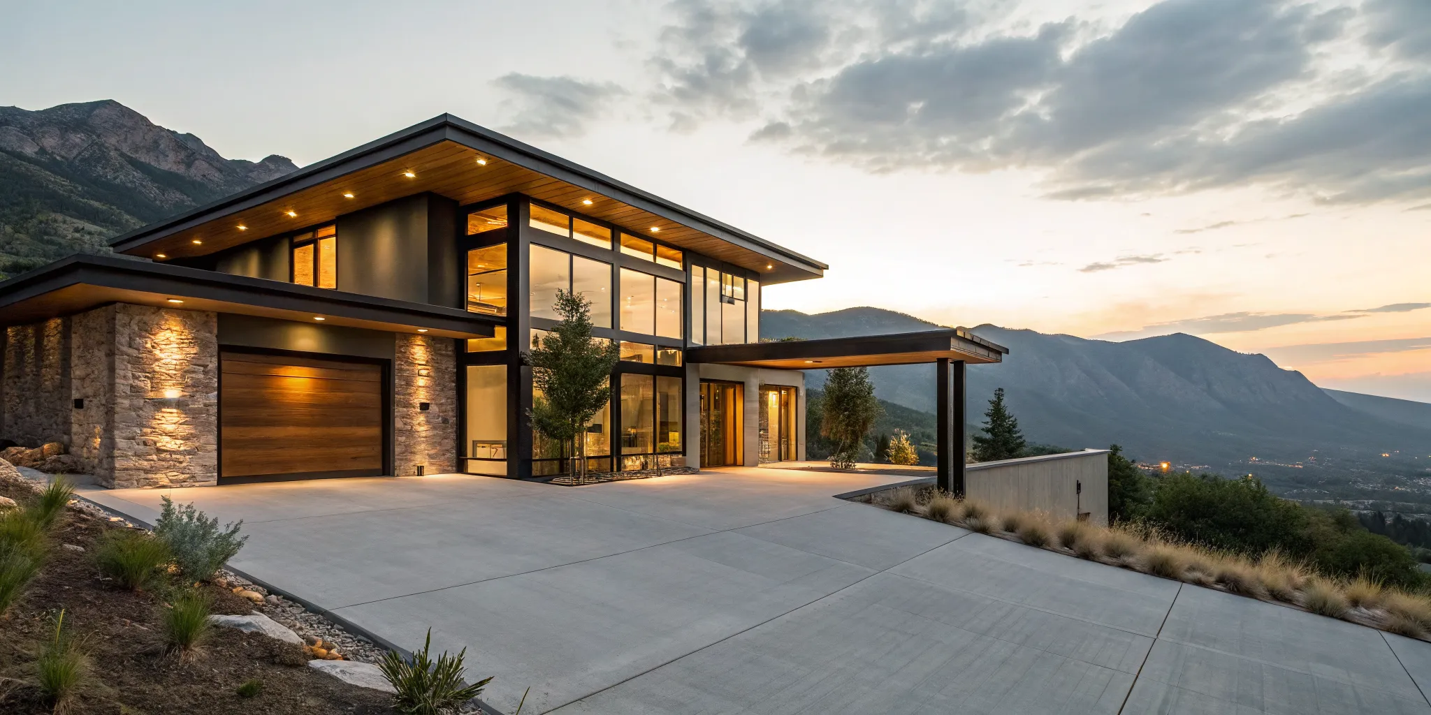 Modern mountain home and how to buy a second home with a low down payment.
