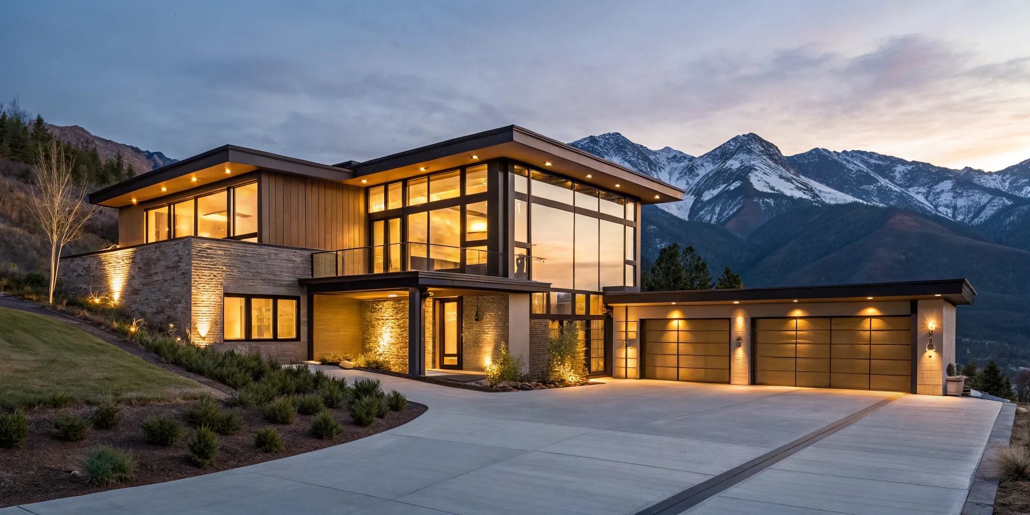 Luxury home with mountain views, a property type for a 100 LTV jumbo refinance.