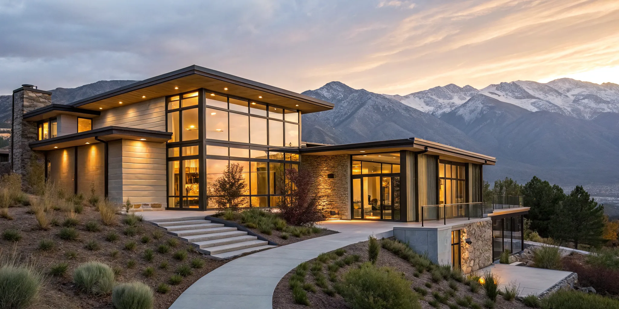 Luxury mountain home financed with a cheaper jumbo loan.