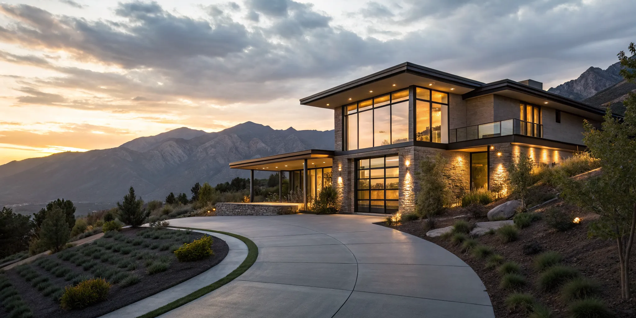Modern luxury home purchased with a 30-year fixed jumbo mortgage rate.