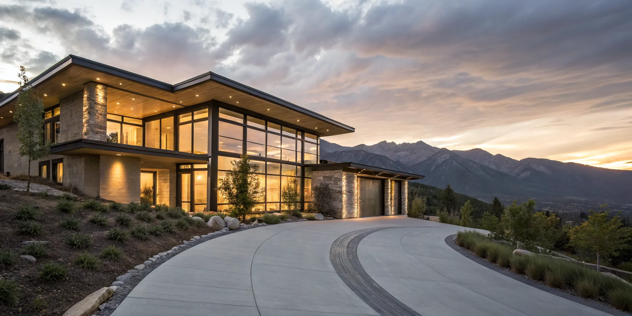 A modern home that exceeds the jumbo non-conforming loan limit.