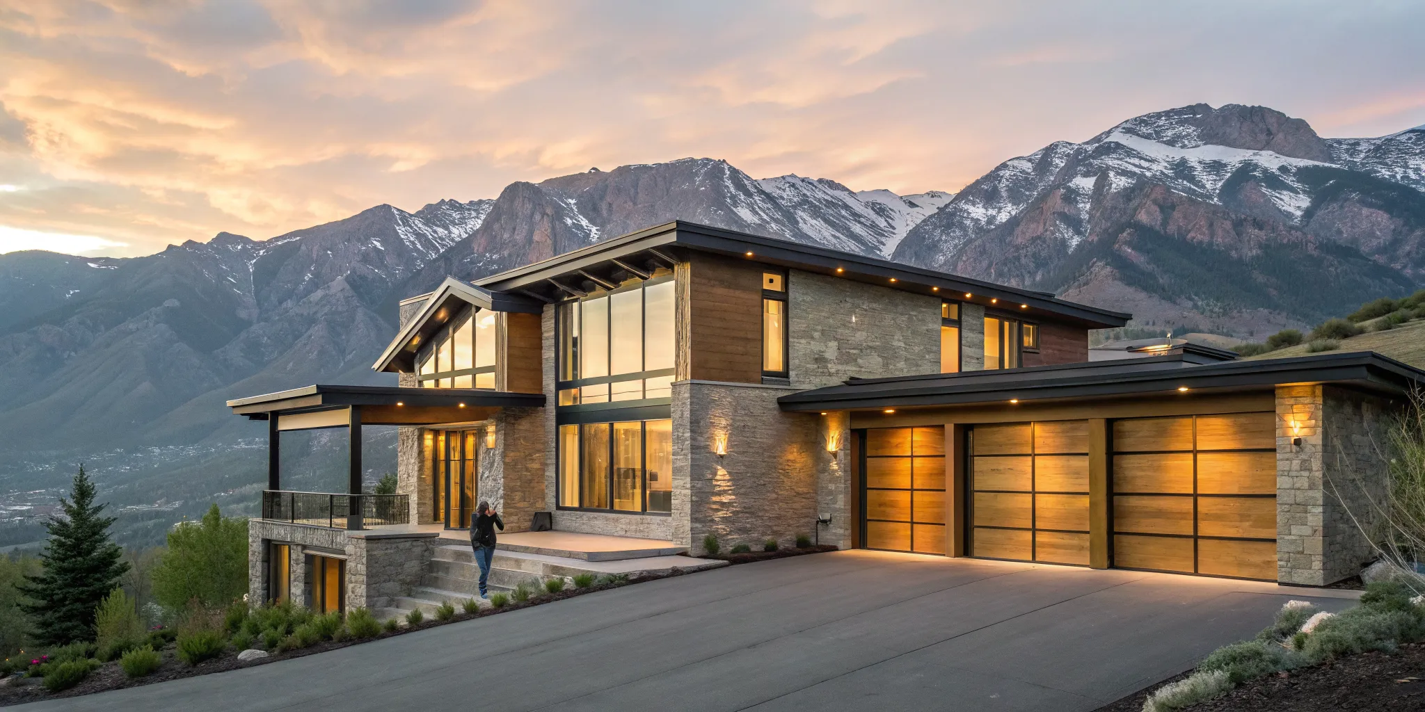 Luxury mountain home for a self-employed borrower who qualified for a jumbo loan.