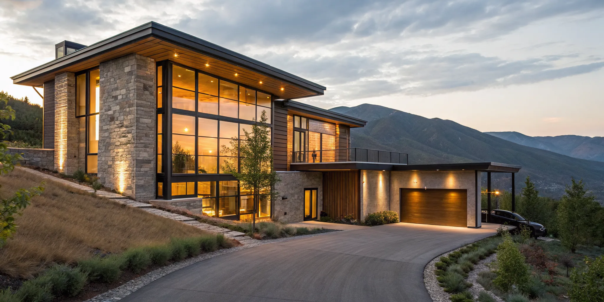 Luxury resort property with mountain views, an investment requiring commercial financing.