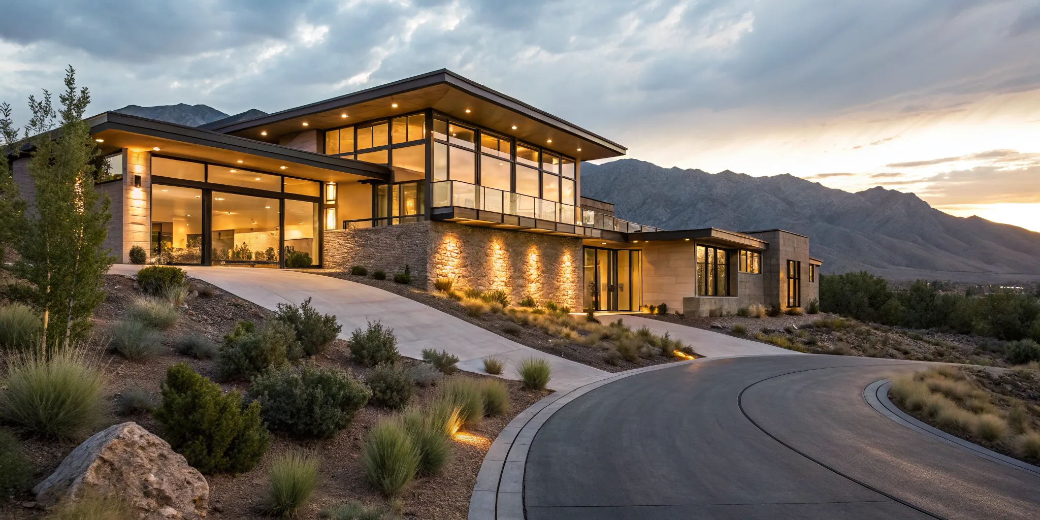 A modern home showing the result of learning how to qualify for an investment property loan.