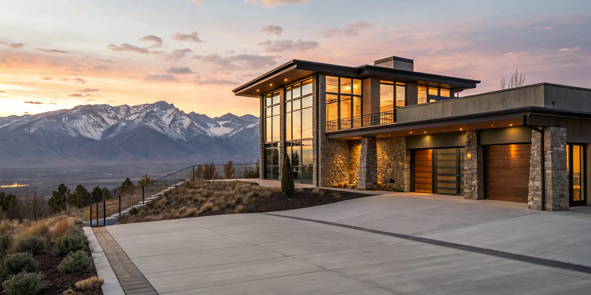 Modern Park City condotel with mountain views, financed with a jumbo loan.