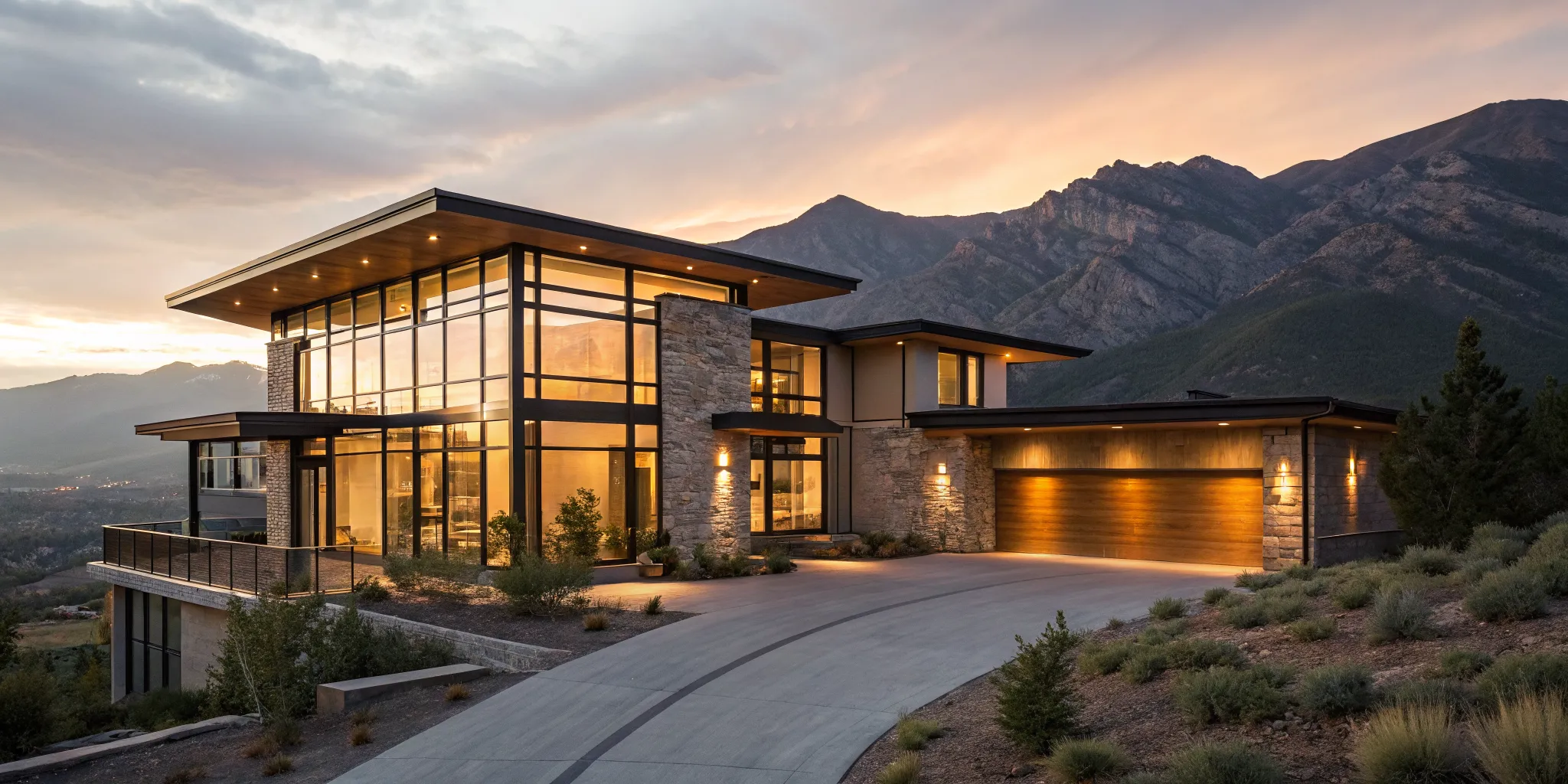 Luxury mountain home showing how a jumbo ARM loan works for high-value real estate.