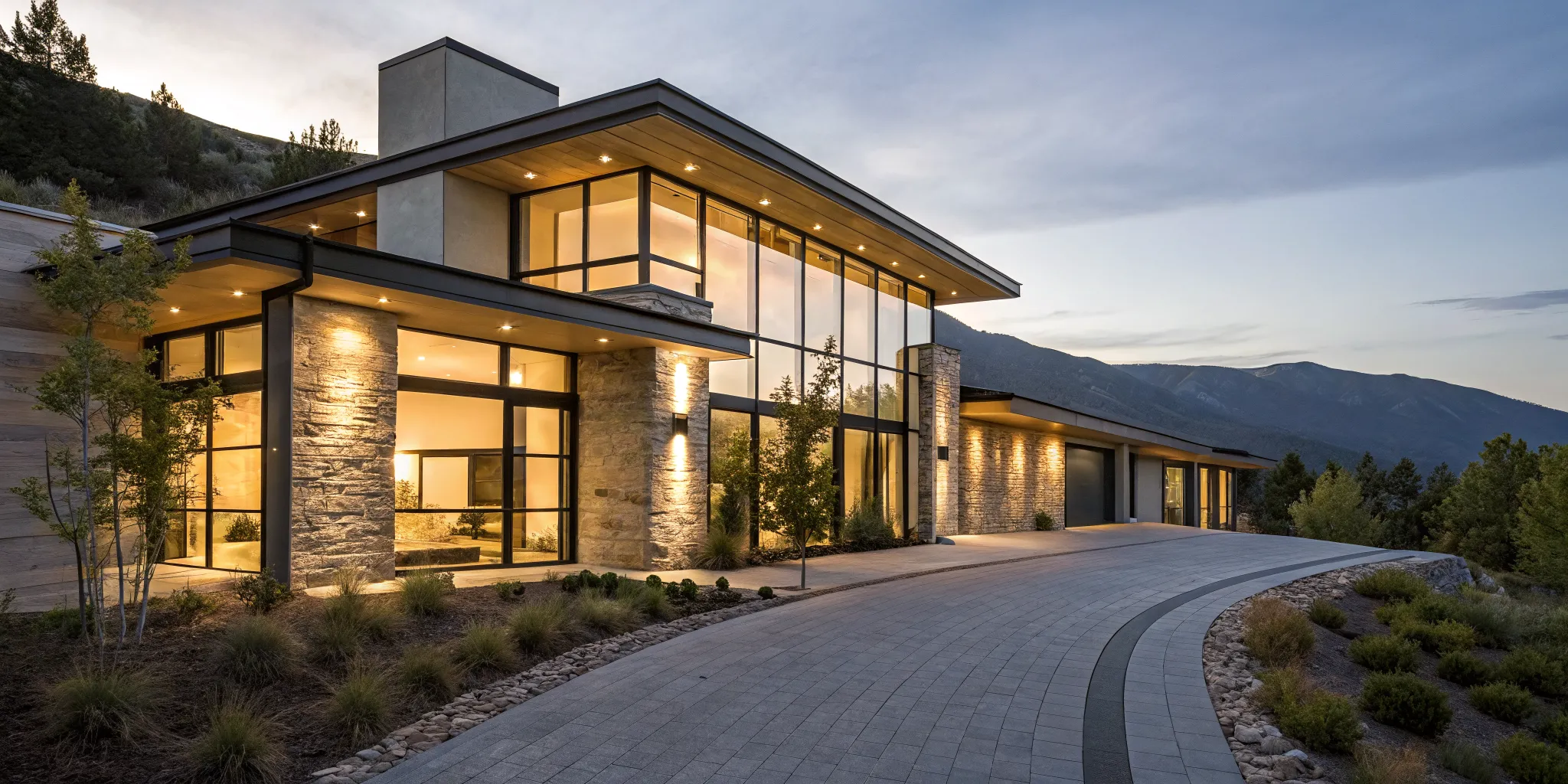 A modern luxury property requiring a detailed financing application.