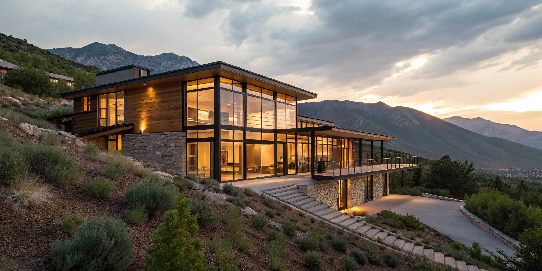 A modern home showing how 24-month bank statement loans work for self-employed buyers.