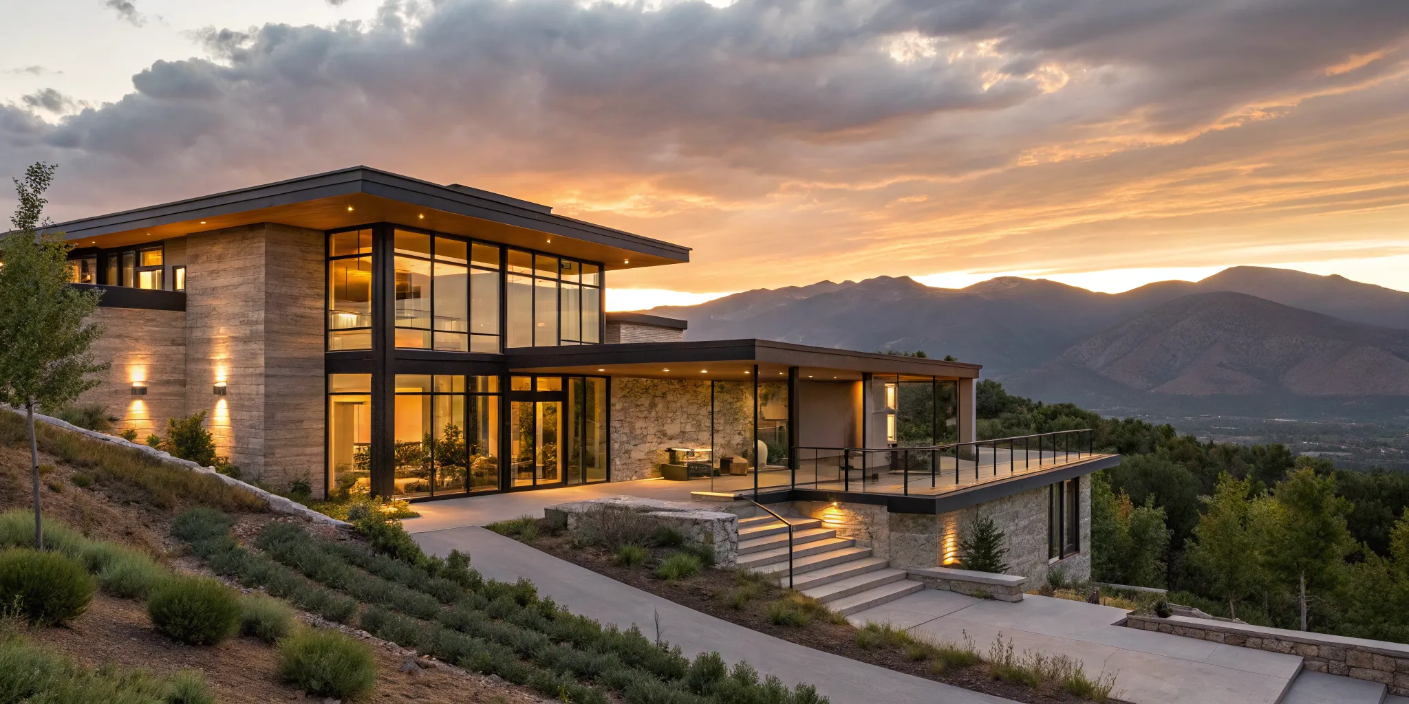 Modern luxury home in Park City financed with a jumbo loan using asset depletion.
