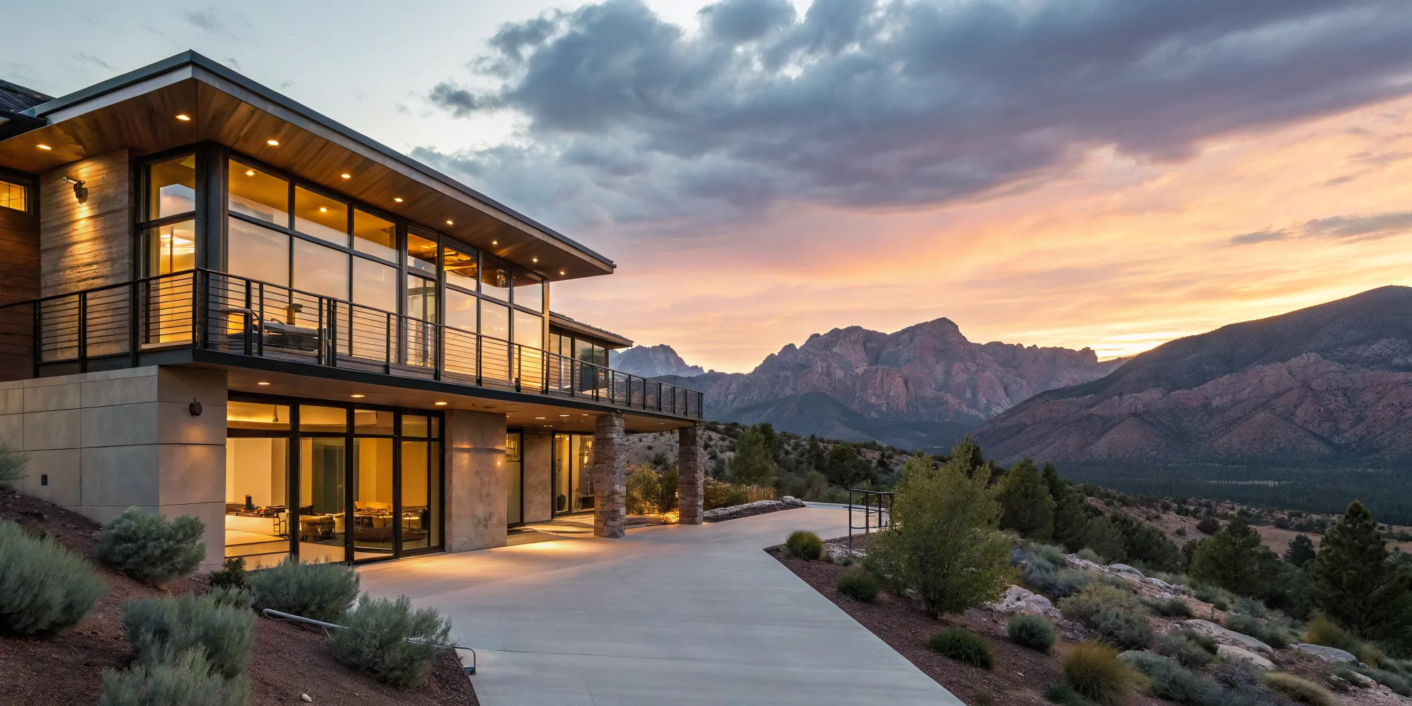 Luxury home financed with a jumbo loan from lenders that allow asset depletion.