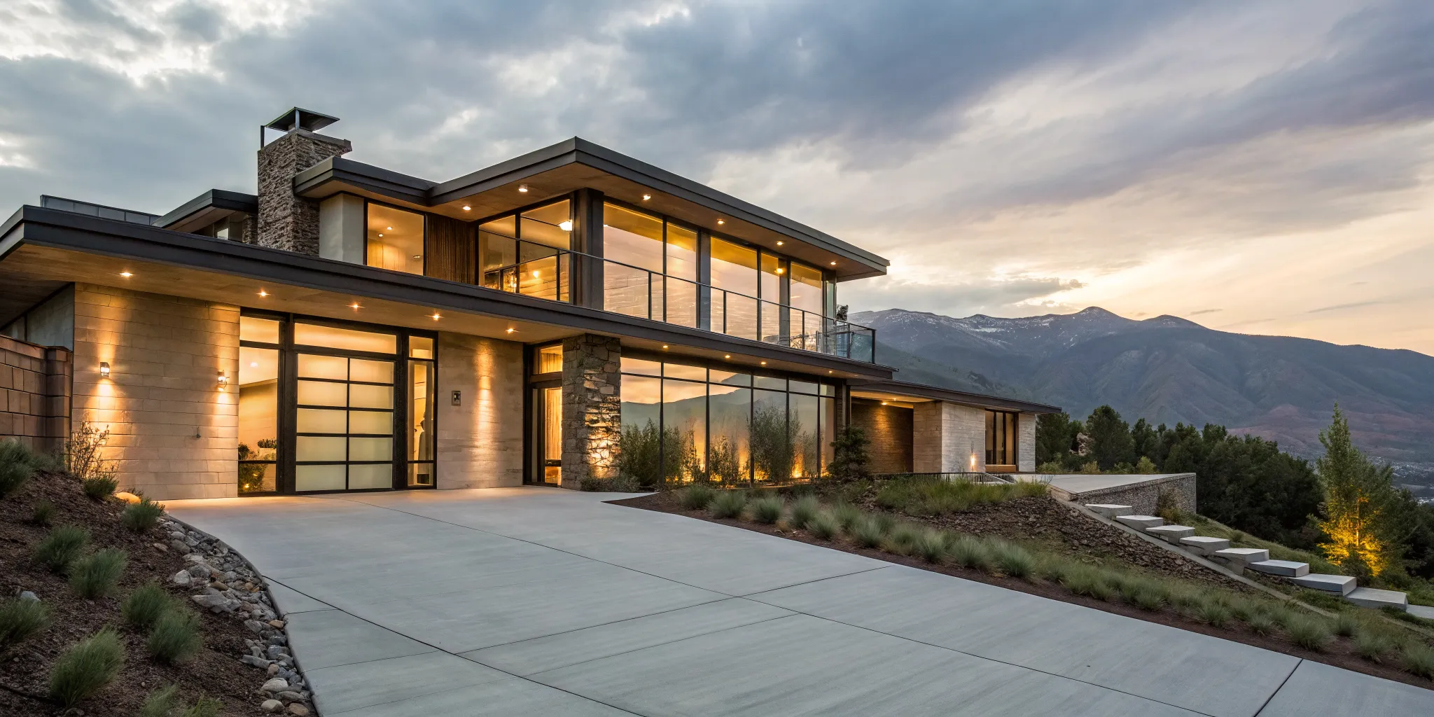 Modern ski condo with mountain views after getting pre-approved for a ski condo loan.