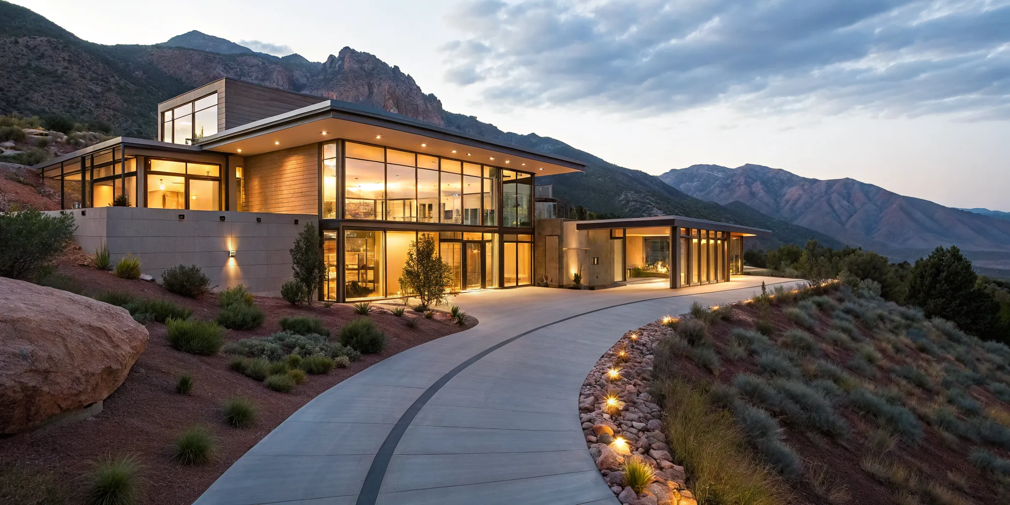 Luxury mountain home, a result of applying for a jumbo loan using assets.
