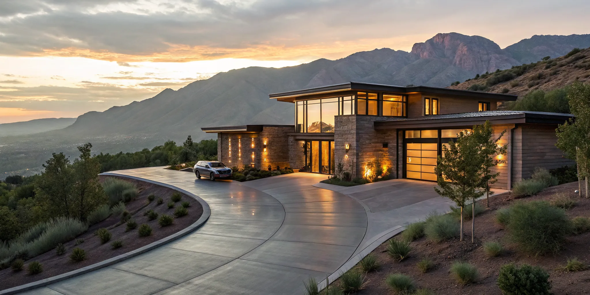 Real estate investor's mountain home financed with a bank statement loan.