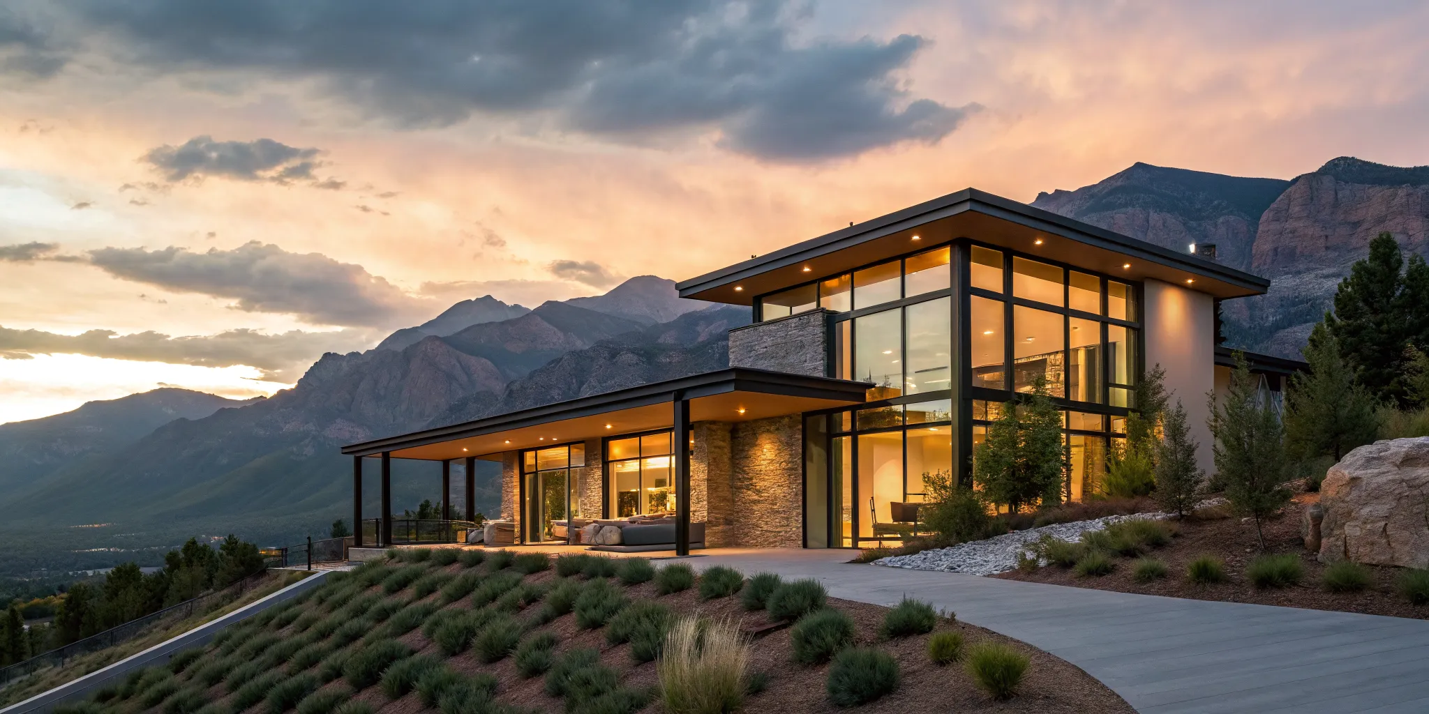 Luxury mountain home financed with an interest only jumbo loan with extra payments.
