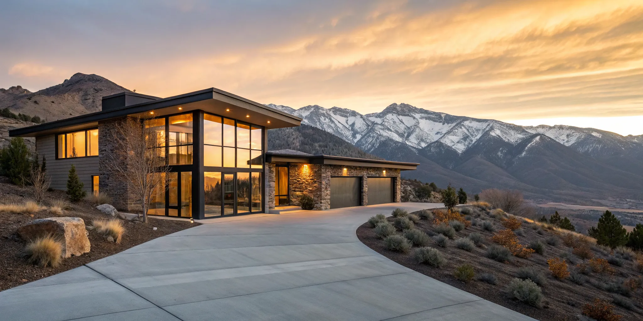 A luxury mountain home purchased with a jumbo mortgage after meeting qualification requirements.