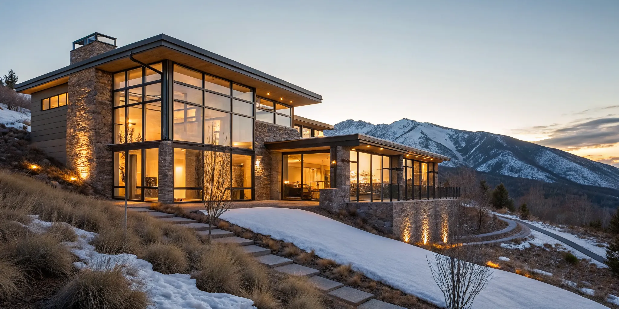 Modern ski condo with mountain views, a property type that requires specific ski condo financing.