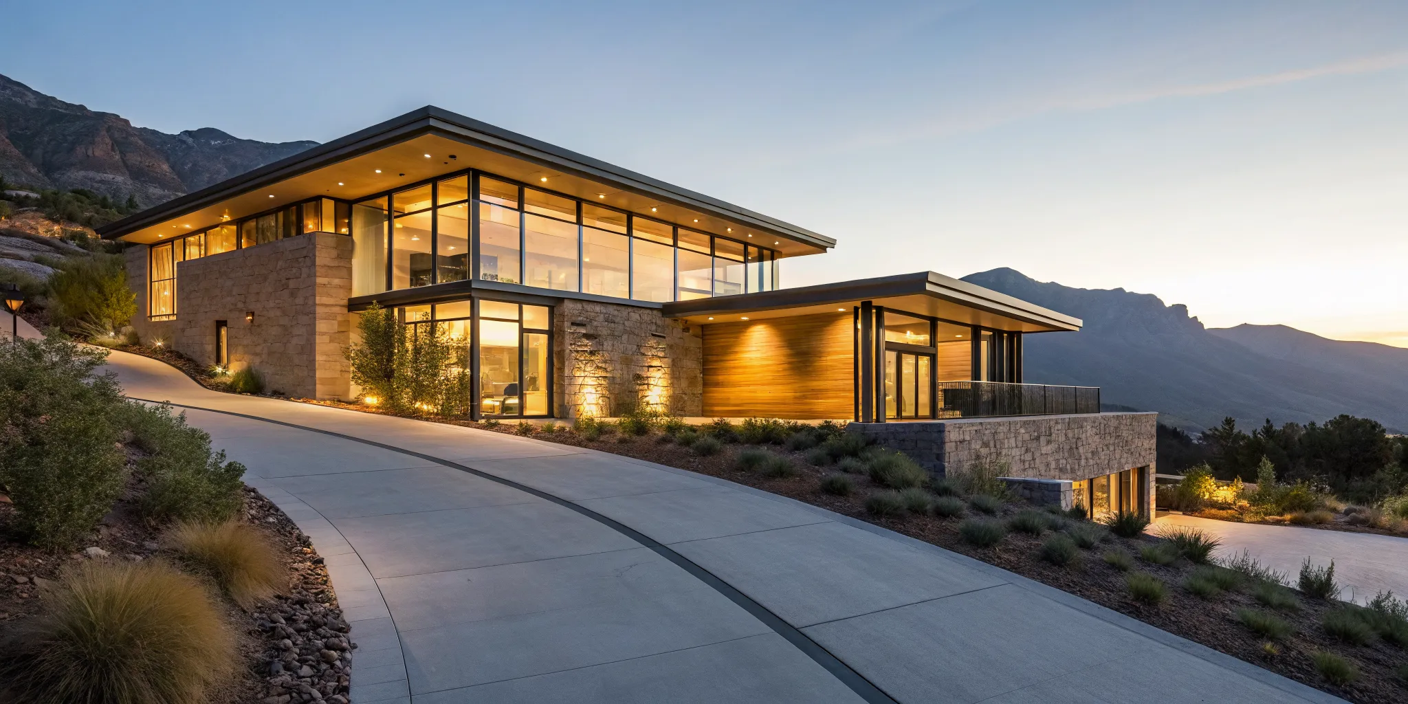 Modern home with mountain views, a cash-flowing rental for a DSCR loan.