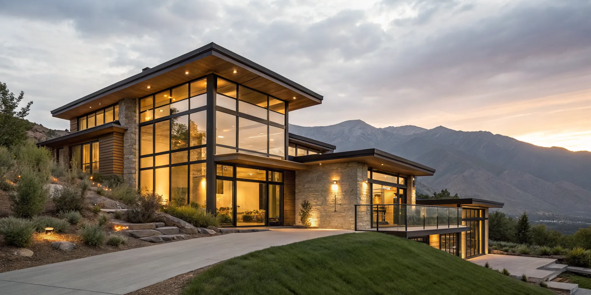 A modern home purchased by meeting 1099 mortgage requirements.
