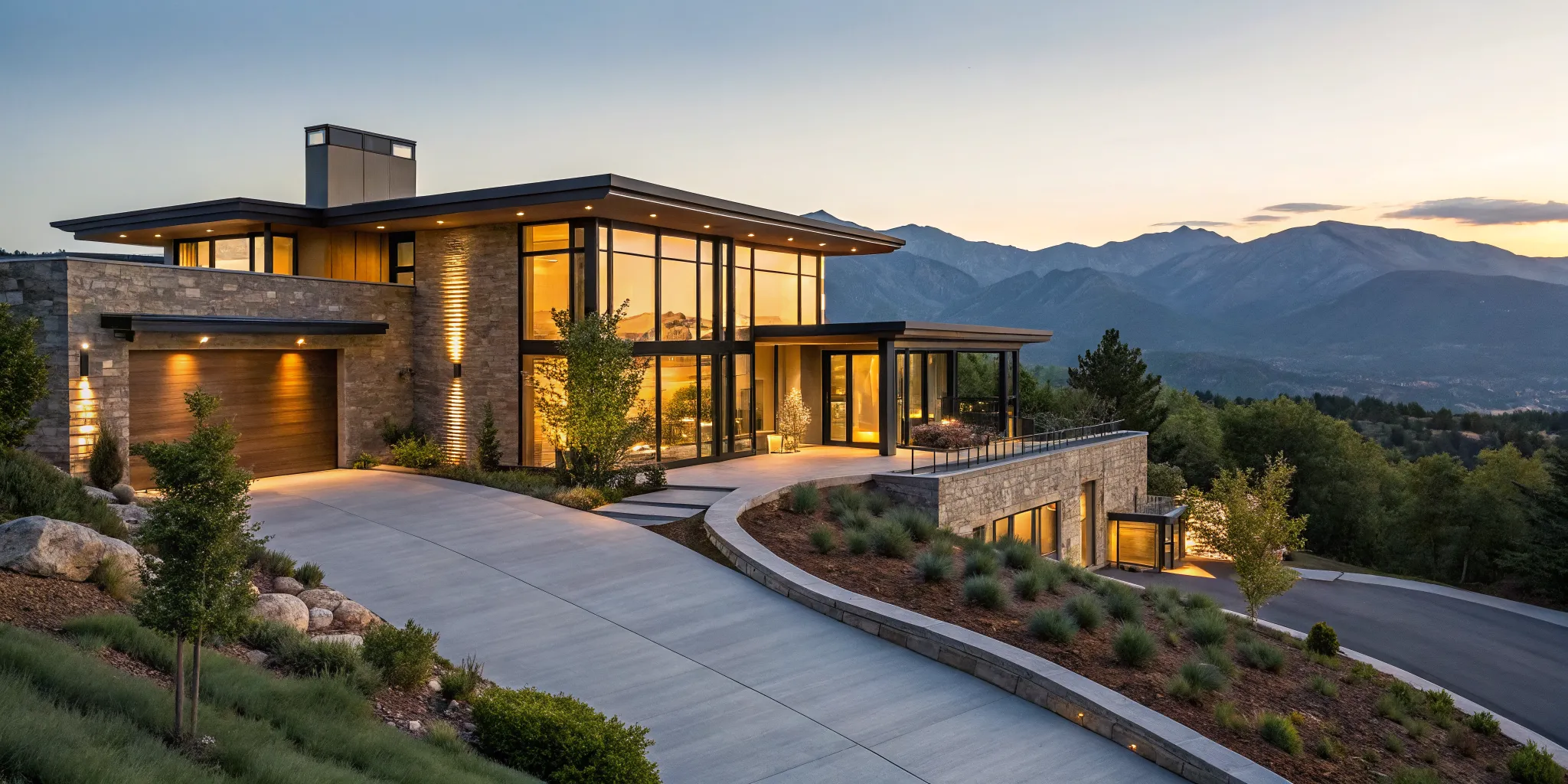 Modern luxury home showing how to qualify for an asset-based mortgage to buy a property.