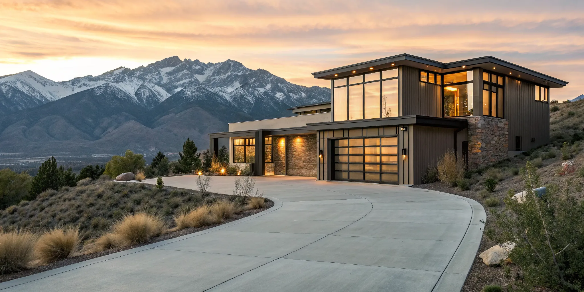 Modern investment property with mountain views, secured with a mortgage without a W2.